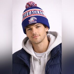 AU Eagles New Era Pom Beanie Y2K Collegiate Sportswear